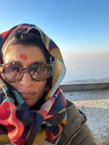Aarti Madan during fieldwork