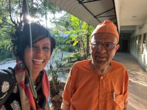 Aarti Madan during fieldwork